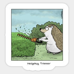 Hedgehog Trimmer Sticker